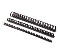 Dorsi plastici FELLOWES nero ad anello ovale 38 mm - 281-340 fogli conf.50 - 534