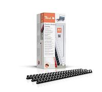 Dorsi Plastici Peach 14mm, 100 fogli A4, nero | Pettini per rilegatura in plastica di alta qualità. Compatibile con rilegatrici in plastica di tutti i produttori, PB414-02