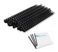 Dorsi Plastici per Rilegatura,Pettini per Rilegatura,Confezione da 100 Pezzi,Rilegatura in Plastica,Dorsi in Plastica a Spirale per Rilegatura,Dorsi Rilegafogli,Dorsi Rilegatura,Dorsi Plastici 8mm