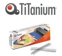 Dorsini Spiralati Metallici Titanium - 12 mm - 105 Fogli - DOR.MET 12S (Argento
