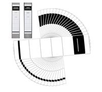 Dorso di etichette per raccoglitore, adesivo per dorso di raccoglitore - Etichetta adesiva per cartelle di file, etichetta per cartelle di file N Etichette adesive set da 100, etichette adesive scrivi