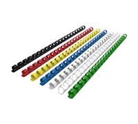 Dorso per rilegatura in plastica Fellowes: 45 mm, A4, nero, cf. da 50 u.