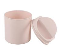 Doryh Pattumiera da scrivania in plastica, mini pattumiera con coperchio basculante, 2 litri, rosa