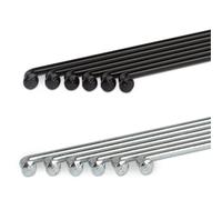 DoRysk 10 pezzi Custom Made Spoke Radius Knitting Needle Stainless Steel 12G Sliver Bicycles Electric Bike Copper Nipple Spoke Cycling Parts (10PCS-232mm Silver)