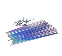 DoRysk 12pcs Raggi Filo Con Nipplo per 26/27.5/29 Pollici Ruota MTB Bici Da Strada Acciaio Inox Ad Alta Resistenza Raggi Della Bicicletta (Colorful 12pcs 289mm)