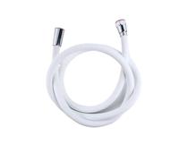 DoRysk Tubo flessibile per doccia in silicone da 1,5/2 m, prolunga anti-avvolgimento, tubo ad alta pressione, accessorio per rubinetto del bagno (bianco, 1,5 m)