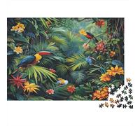 Dos toucan Rompecabezas 1000 Piezas Con Colores Vibrantes Puzzle Terapia De Arte Para Pasatiempos En Casa Como Cita En Casa 52x38cm/1000pcs
