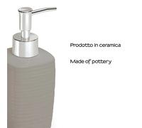 Dosasapone bagno Kelly in ceramica tortora 240 ml chiaro Tortora