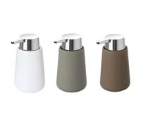Mod Dispenser Ceramica Portasapone Linea Sidney Arredo Bagno (Grigio)