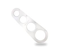 Dosaspaghetti in Acciaio Inox, Misura Spaghetti in Acciaio Inossidabile, Misuratore di Spaghetti in Acciaio Inox a 4 Fori, Gadget per il Controllo Delle Porzioni di Pasta
