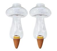 Dosatore Acqua Per Piante In Vaso, Irrigazione Automatica Vasi, Globi Di Irrigazione Per Piante, Coni Di Argilla Sfere Per Irrigazione Piante Flebo Innaffiatori Innaffiare Piante Set Di 2 (fungo)