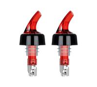 Dosatore automatico per bottiglie da 45 ml, 2 pezzi, con design con perline in metallo per versare uniformemente, per uso domestico, strumento di versamento per club