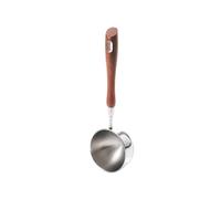 Dosatore Caffe Cucchiaino da caffè 1 pz in acciaio inox con manico in noce, lungo misurino for polvere, dedicato(Rosewood)