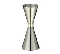 Dosatore Cocktail Doppio cocktail Jigger Bar Cocktail Dosatore Liquore Misurino Martini Barra degli strumenti for misurare(Ring Silver 30 45ml)