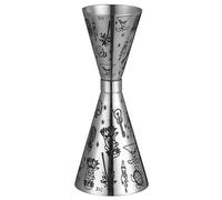 Dosatore Cocktail Doppio cocktail Jigger Bar Cocktail Dosatore Liquore Misurino Martini Barra degli strumenti for misurare(Color 1 1oz 2oz)