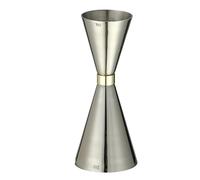 Dosatore Cocktail Doppio cocktail Jigger Bar Cocktail Dosatore Liquore Misurino Martini Barra degli strumenti for misurare(Ring Silver 30 60ml)