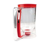 Dosatore di pastella portatile da 900 ml for cupcake, pancake, biscotti, waffle, crema, impasto for pasticceria, imbuto, strumento cottura graduato(Red)