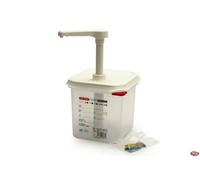 DOSATORE DISPENSER PRESSIONE LT.2,40 GN 1/6 PER SALSE MAIONESE MARMELLATA 3 2023