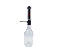 Dosatore for flaconi da laboratorio, tipo manicotto, 0-25 ml, dosatore for liquidi regolabile, dosatore for liquidi semiautomatico(With Clear Bottle0.5)