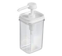 Dosatore in acrilico, rettangolare, trasparente, volume 375 ml, Hub 4 ml