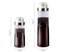 Dosatore Olio Oliera Bottiglia di Condimento for Salsa di Soia E Aceto Bottiglia di Olio di Sesamo for Uso Domestico Piccola Pentola for Olio Set da 3 Pezzi Oliera da Tavola(Blue,Silver,26cm)