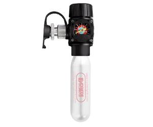 Dosatore per Bombolette CO2 Con Manometro Barbieri Airman - 8 bar ( Nero / 70 mm )
