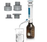 Dosatore Per Bottiglia Da 0.4-60ml , Dispenser Da Laboratorio Regolabile , Quantità Regolabile, Con Finestra Digitale + Doppia Valvola, Utilizzato Per La Gestione Dei Liquidi Da Laboratorio,2-10ML