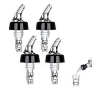Dosatore per Bottiglie 30ml Set da 4, Versatore Dosato Automatico per Liquori, Vino e Cocktail, Beccuccio Trasparente per Bar e Casa, Dosaggio Preciso e Rapido - Confezione da 4 Pezzi