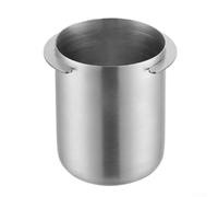 Dosatore per espresso in acciaio inox, 58 mm, caraffa graduata per caldaia Oracle, Flair 58 e portafiltri a razzo - Pesa fondi di caffè (argento)
