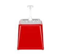 HENDI Dosatore per salse con pompa, distributore di condimenti, dispenser riutilizzabile, senza BPA, capacità: 2,5 L, dosaggio: 20 ml, 230x210x(H)327mm, rosso, ABS, polipropilene
