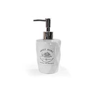 Dosatore porta sapone liquido dispenser in ceramica bianco decorato sweet home 6 * 17 cm DTC-783579