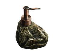 Dosatore Sapone Liquido Bagno,Dispenser Di Sapone, Dispenser Di Sapone Riutilizzabile In Pietra Rustica Imitazione Verde Dispenser Di Sapone Per Piatti Da Cucina, Dispenser Di Sapone Liquido Per Bot