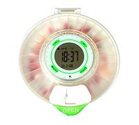 DOSECONTROL Portapillole Automatico Settimanale Elettronico con Allarme, Distributore di Pillole, Coperchio opaco, Modelli di dosaggio in Italiano, Modello 2021, Display ampio, 9 sveglie, 2 serrature