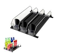 Dosen Organizer, Automatik Fridge Organizer Kühlschrank Organizer Flaschen Dosenregal mit Automatischem Drücker Dosenhalter Dosenspender für Bier Getränke Sprudel Soda, 15 Dosen