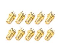 DOSERTY 10pcs Fine Per Il Lancio PCB Mount SMA Femmina Dritto Connettore RF Adattare Antenna Fm