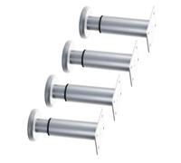 DOSERTY 4Pcs Regolabile Telescopico Gabinetto Gamba Mobili Suport Piedi Metallo Piede Rotondo Armadio Da Cucina Gambe Hardware