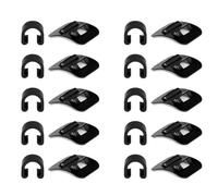 DOSERTY 5/10set Bike Cable Base Guide Biciclette Linea Cavo Freno Base Fissa Stick-On Guide Clip Cshaped Fibbia Fibbia Clip Bike Guide Mountain Guide CShaped Buckle Morsetti