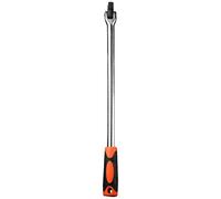 DOSERTY Chiave a bussola in acciaio con manico a giunto sferico a 180° con testa flessibile da 1/2", per riparazioni meccaniche e manutenzione, chiave ergonomica con impugnatura antiscivolo