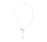 DOSERTY Collana in corda di cuoio da 1,5 mm con chiusura a moschettone Catena in corda cerata per collane ciondolo cavo cerato risultati gioielli collana in pelle con chiusura per donne uomini catena