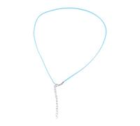 DOSERTY Collana in corda di cuoio da 1,5 mm con chiusura a moschettone Catena in corda cerata per collane ciondolo cavo cerato risultati gioielli collana in pelle con chiusura per donne uomini catena