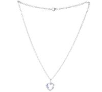 DOSERTY Elegante Cuore Vuoto E Floreale Fascino Della Lega Alla Moda Della Collana Del Pendente Accessorio Dei Monili Per, Misura unica, come descritto, come descritto