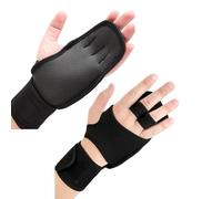 DOSERTY Guanti da allenamento ventilati per sollevamento pesi, con polso integrato, per palestra, fitness, cross training, mani e sollevamento pesi, ventilati, guanti da allenamento con fascia per il