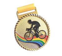 DOSERTY Medaglie del premio del bronzo dell'oro dell'argento del metallo con le medaglie dei vincitori del nastro per i bambini adolescenti evento aula ufficio e le maratone sportive