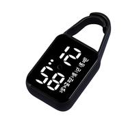 DOSERTY Orologio digitale da uomo e da donna, con clip, con luce notturna per test a casa, ufficio, uso esterno, orologio touch a LED, Nero , misura unica