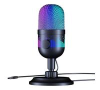 DOSERTY Plug and Play - Microfono USB da gioco con luce a LED, ideale per podcast e streaming su computer, facile configurazione, microfono da gioco