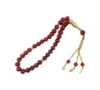 DOSERTY Rosario Tasbih con 33 perline in vetro per preghiera e consapevolezza in uomini e donne perline da preghiera, Misura unica, come descritto, come descritto