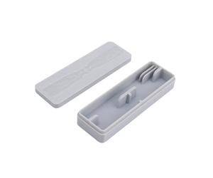 DOSERTY Scatola di immagazzinaggio efficiente dello spazio Contenitore Eliche Caso per Eliche per Viaggio di Famiglia Scatola di Immagazzinaggio Portatile Essenziale, grigio