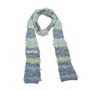 DOSERTY Sciarpa in peluche autunno inverno design blocco colore poliestere super morbido stretto lungo silenziatore elegante collo avvolgente morbido poliestere fazzoletto da collo, Punti di colore