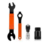 DOSERTY Set di pedivelle multifunzione per bicicletta, set di chiavi per pedivelle professionali per vari tipi di bici professionali