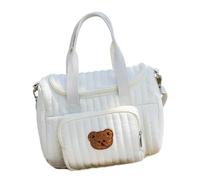 DOSERTY Spaziosa borsa da viaggio per pannolini per bambini, con tasca per visite al parco e riunioni di famiglia, borsa per genitori all'aperto, Orso singolo